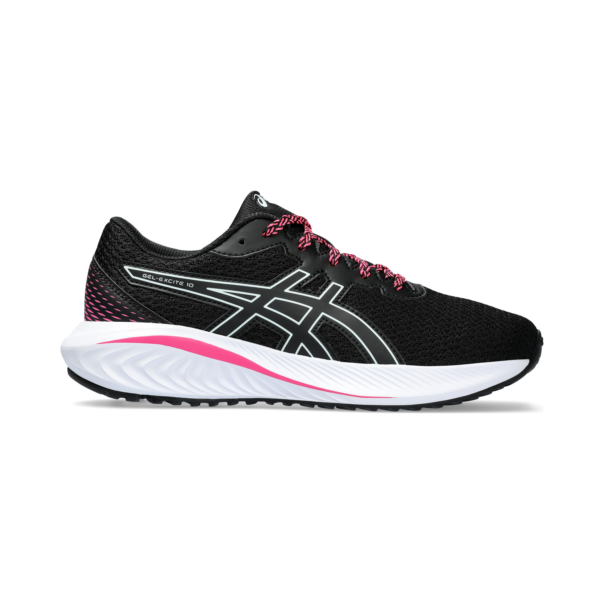 Buy ASICS Gel Excite 10 GS Neutral Running Shoe Kids Black Pink