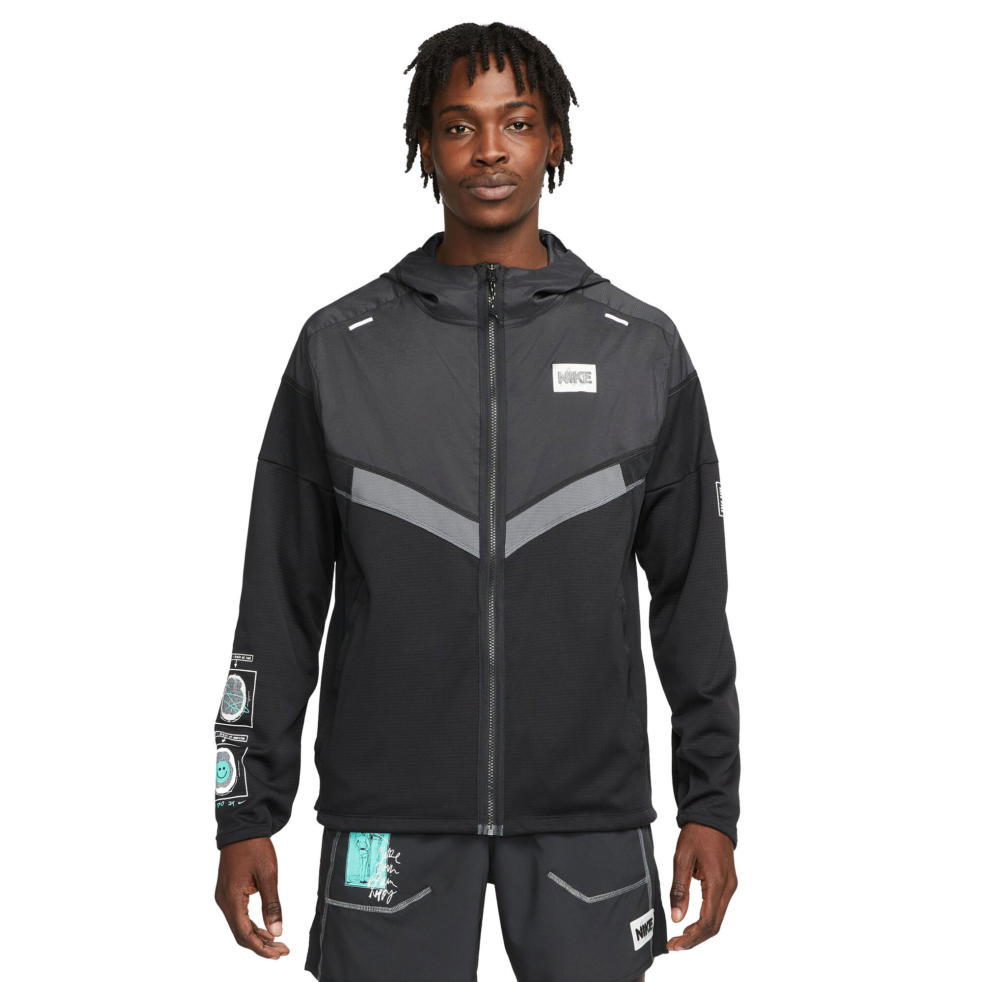 Opsommen Klooster Quagga buy Nike Windrunner DYE Running Jacket Men - Black, Grey online | Running  Point