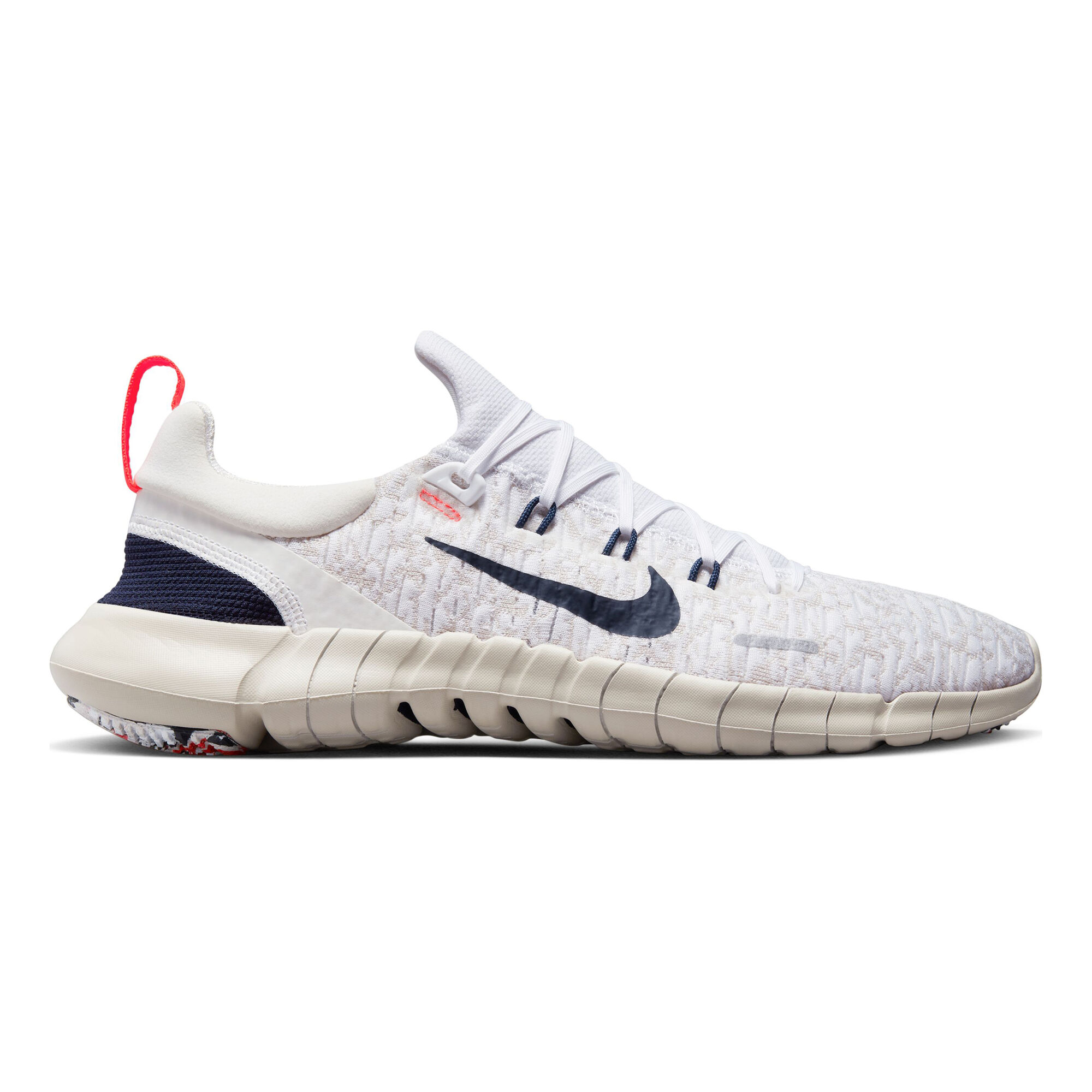 buy Nike Free Run 5.0 Neutral Running Shoe - White, Dark Blue online | Running Point